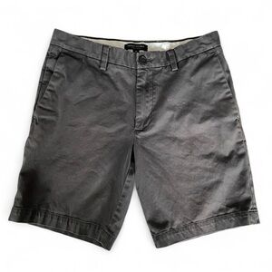 Banana Republic Charcoal Flat Front Shorts